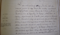 Acte de dcs de Prudent Adelin Aubert le 17/01/1903  Marcilly le Hayer (10 ) - Recto