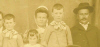 Charles Bretet, Henriette Gouillet, et les enfants  Charles, Gabrielle et Henri  - 29/04/1908