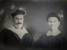 Charles Mathurin Bretet et Henriette Alexandrine Gouillet vers 1897 - Ile d'Yeu