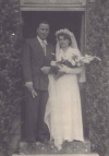 Jeanine Lman et Claude Bretet le 25 /11/1950 - Marcilly le Hayer