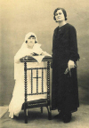 Gabrielle Germaine Bretet et sa fille Charline Emma Pruneau - 1935 