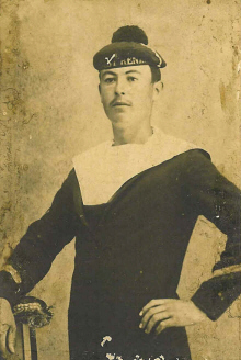 Henri Charles Auguste Raphal Bretet vers 1918 - Ile D'Yeu - Marin de l'"Ernest Renan"