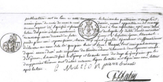 Acte de mariage de Jean Bretet et de Louise Dugast le 19/06/1820   Le Pallet