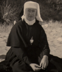 Monique Bretet vers 1965 - Ile d'Yeu