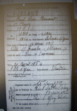 Acte de dcs des Armes de Paul Lon Armand Burgaud mort  Ville sur Tourbe (51) le 16/05/1915