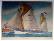 Le "Csar Auguste" peint par Paul-Emile Pajot (1870-1930)  Coll. part.
