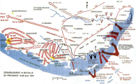 Carte du Dbarquement en Provence du 15 au 28 Aot 1944