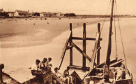 Fromentine : La plage  mare basse vue depuis l'estacade