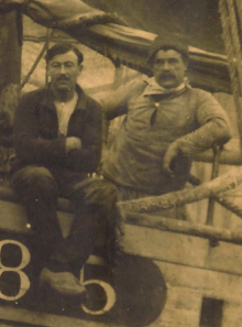 Auguste Gouillet et Henri Bretet le 01/02/1924   bord du " Csar Auguste "