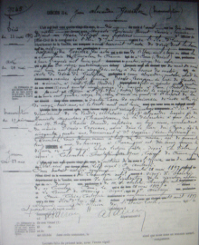 Acte de dcs de Jean Alexandre Gouillet - Transcription du 10/08/1897 - Ile D'Yeu