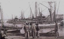 Ile D'Yeu  : vue du port (1900 ?)