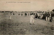 Ile D'Yeu : Partie de tennis  sur la Plage de Ker Chalon
