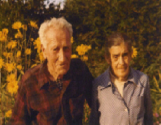 Emile Lman et Lucette Aubert - Septembre 1977 - Allibaudires  - Photo de J.L. Bretet