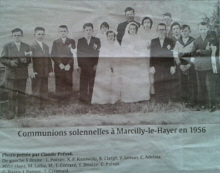 Communions solennelles  Marcilly le Hayer en 1956