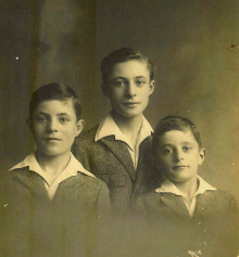 Albert, Eugne et Roger Turb vers 1920 - Les Sables d'Olonne