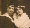 Roger Turb et Dsire Duguet vers 1918 - Ile d'Yeu ( 85 )