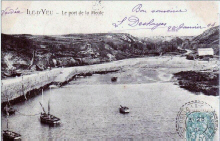 Ile d'Yeu : Vue du port de la Meule - 1904